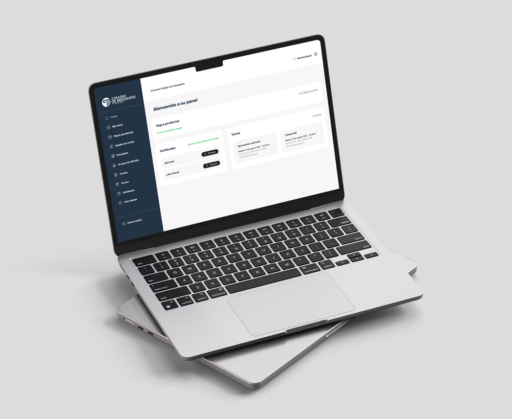 Sistema web a medida para el Colegio de Abogados Rosario