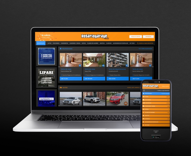 Re-diseño y programación web para rosariogarage.com